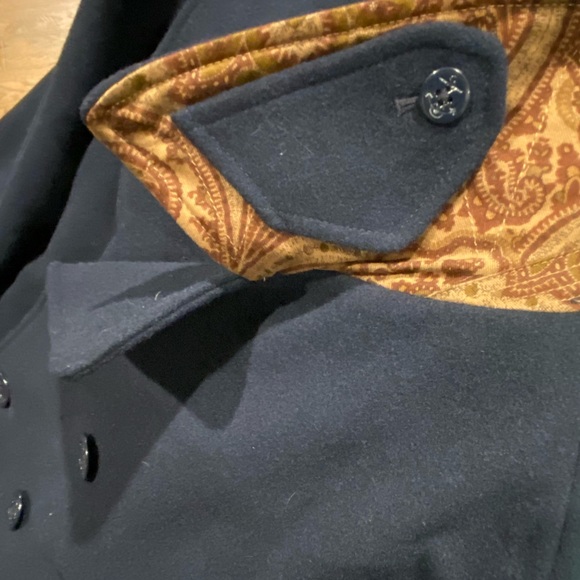 Daniel Cremieux Collection Double Breasted Wool Pea Coat - Picture 9 of 9